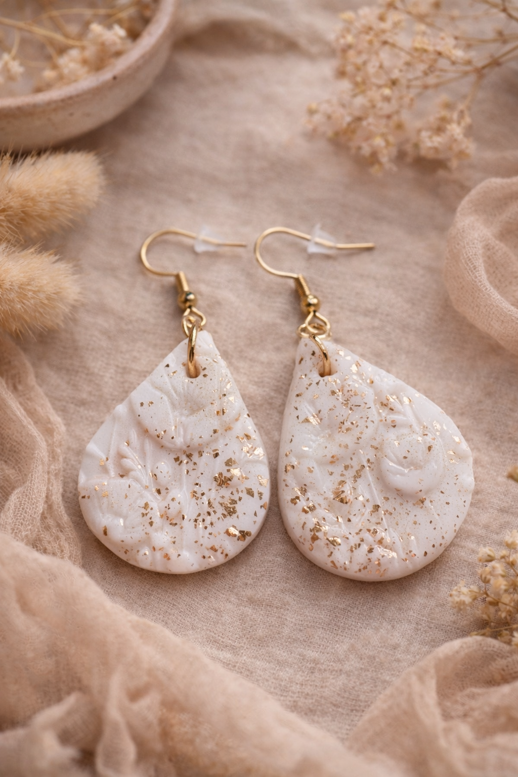 Boucles d’oreilles Éclosion Doré