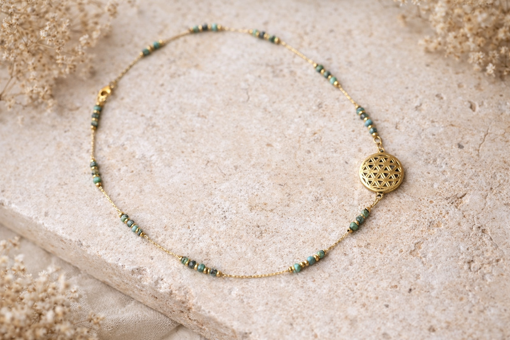 Collier-Fleur de vie