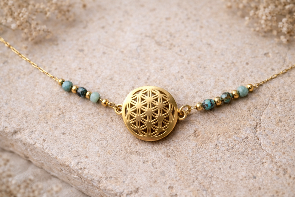 Collier-Fleur de vie